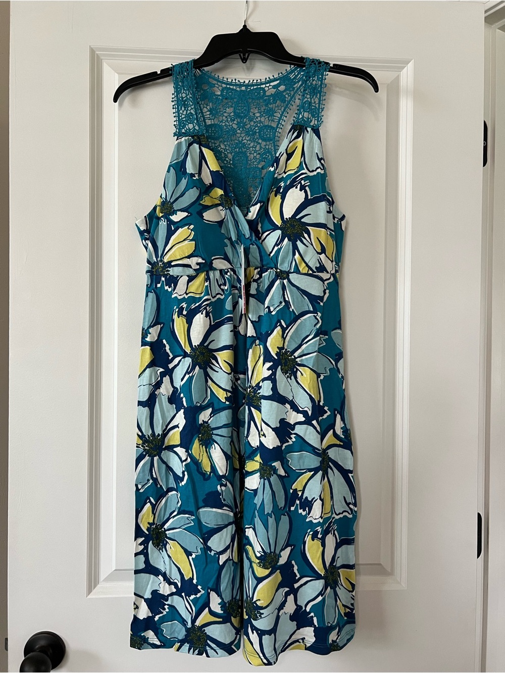 NWT - Elle Teal and Navy Floral Sundress